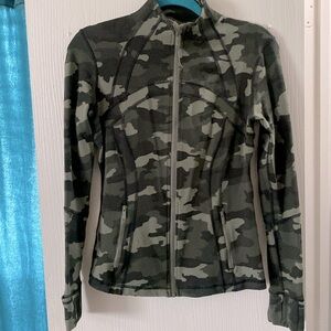 Lululemon align CAMO jacket; LIKE NEW!  Worn twice!